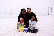 My family: My wife Chelesa, myself, and my two kids; Ciera and Javon